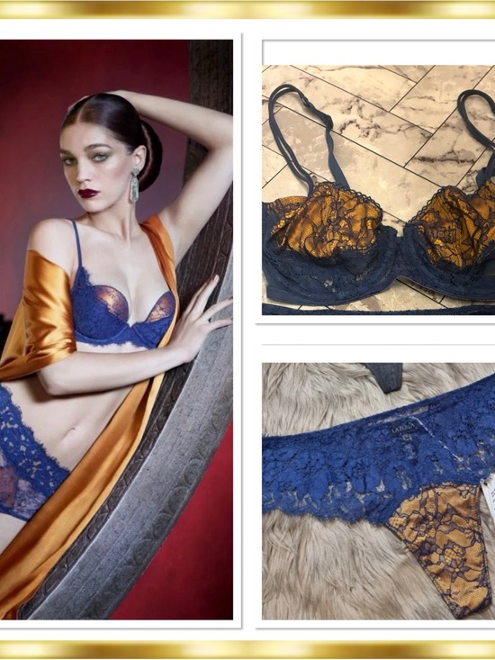La Perla Other - La Perla Oriental Suite Silk Satin Leavers Lace Limited Edition 32C & Panty (4)